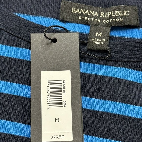 NWT Banana Republic Women's Preppy Stripe Ooh La La Sweater Size 14 Blue $79.50 - Picture 7 of 8